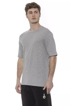 Graues Baumwoll-Herren-T-Shirt