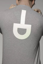 Graues Baumwoll-Herren-T-Shirt