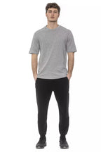 Graues Baumwoll-Herren-T-Shirt