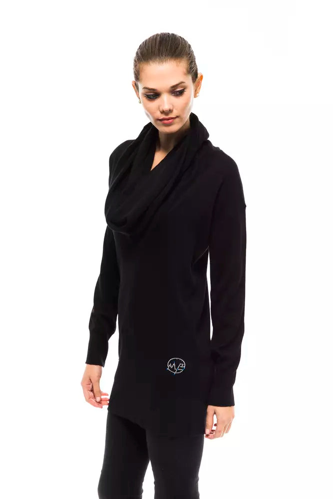 Maglione nero in lana