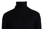 Black Gold Rollkragen Mohair Pullover Herren Sweater