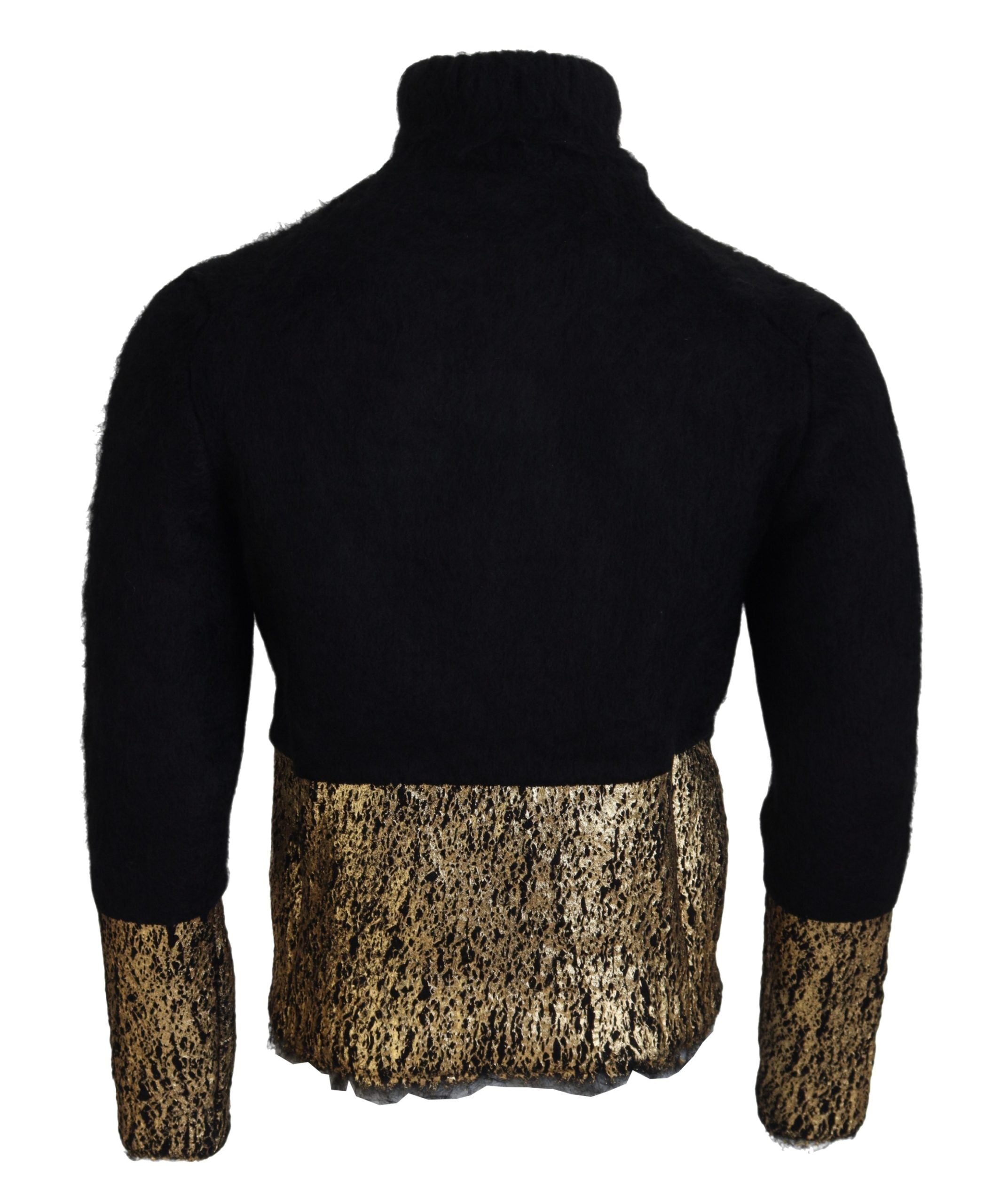 Black Gold Rollkragen Mohair Pullover Herren Sweater