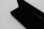 Black Velvet Logo Plaque Storage Bracelet Jewelry Box