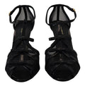 Schwarze High Heels Sandaletten