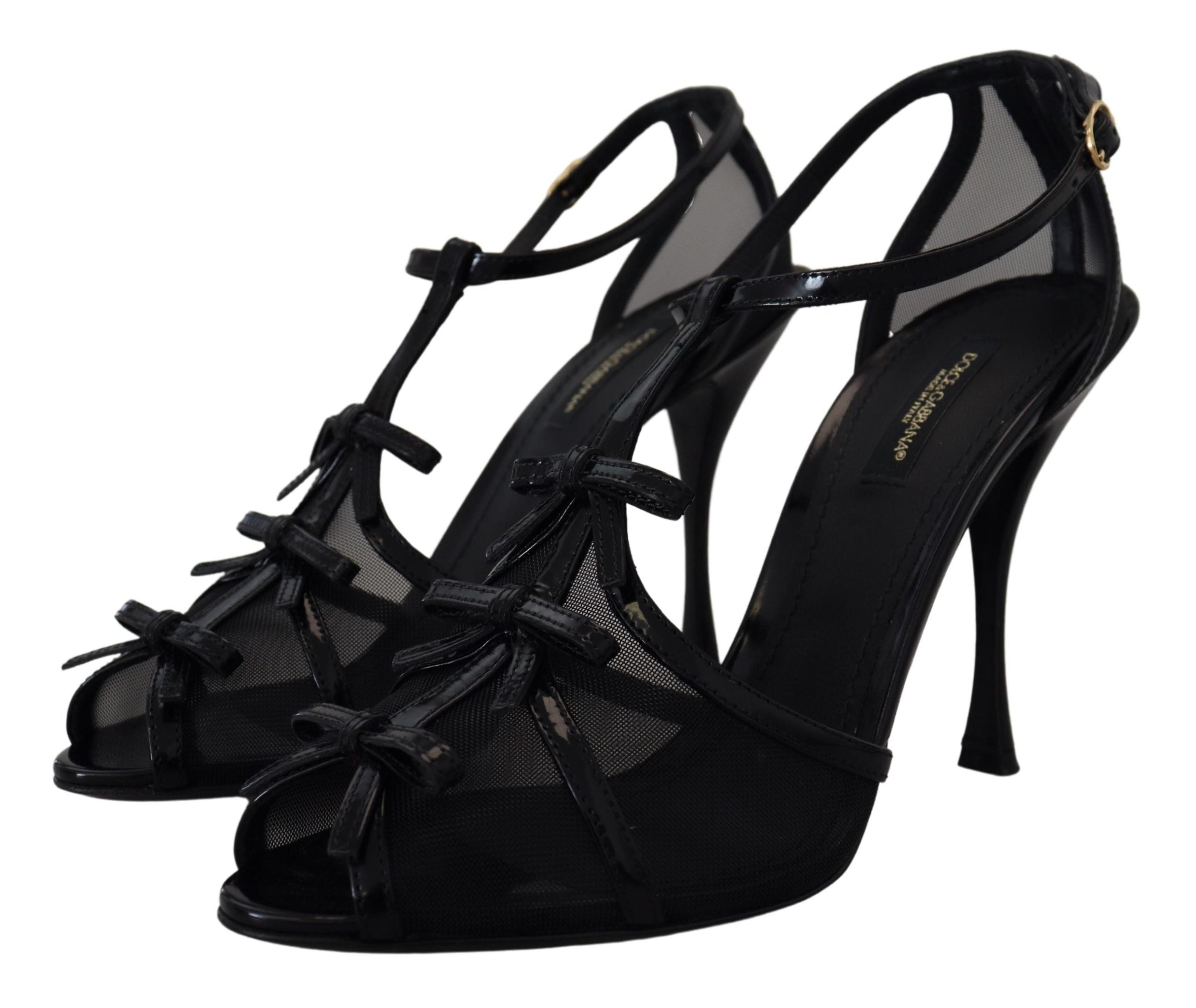 Schwarze High Heels Sandaletten