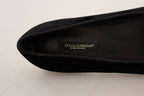 Schwarze DG Sacred Heart Patch Slip-On Flats