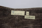 Graue Washed-Cotton-Cord Slim Fit Herrenjeans