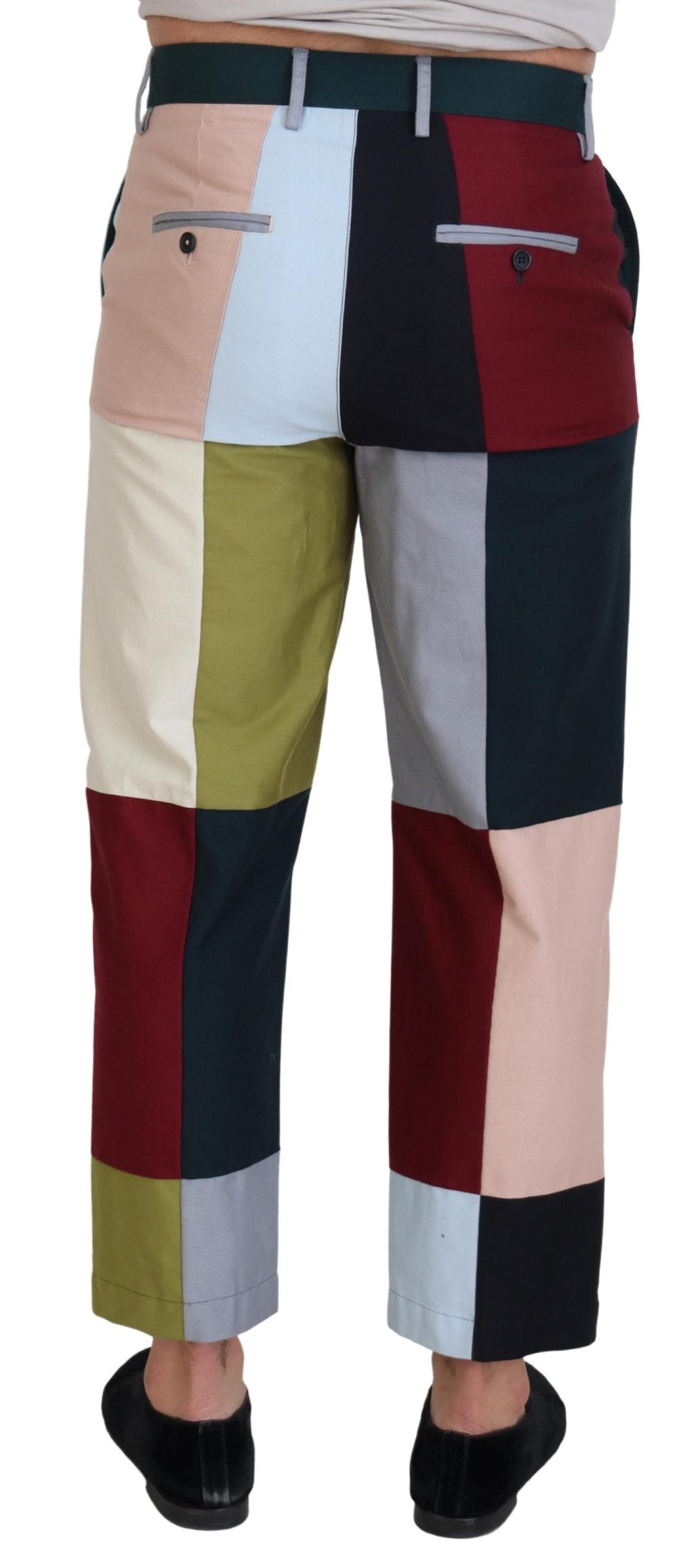 Patchwork-Hose aus mehrfarbiger Baumwolle