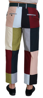 Patchwork-Hose aus mehrfarbiger Baumwolle