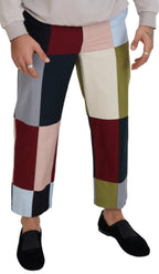 Patchwork-Hose aus mehrfarbiger Baumwolle