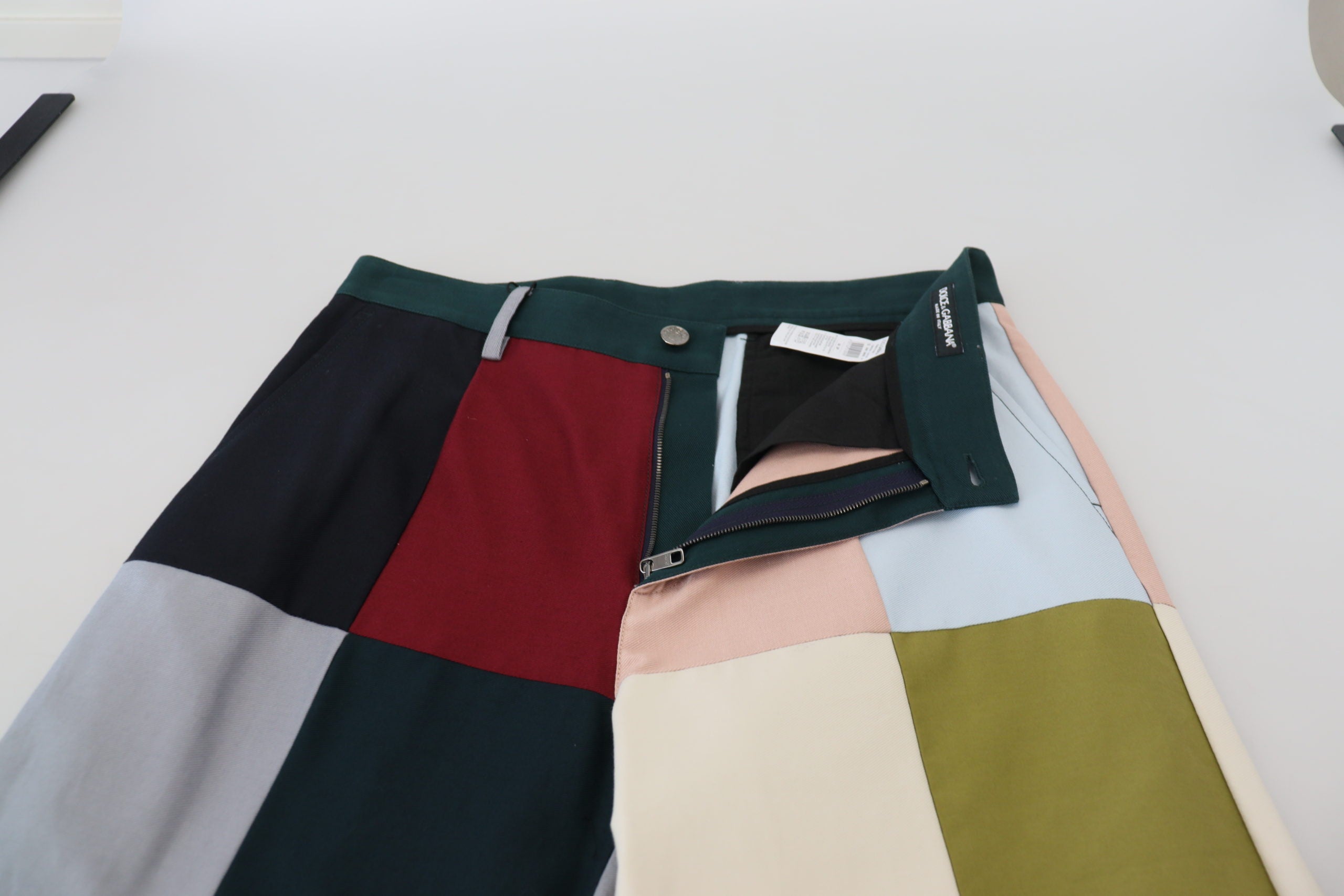 Patchwork-Hose aus mehrfarbiger Baumwolle