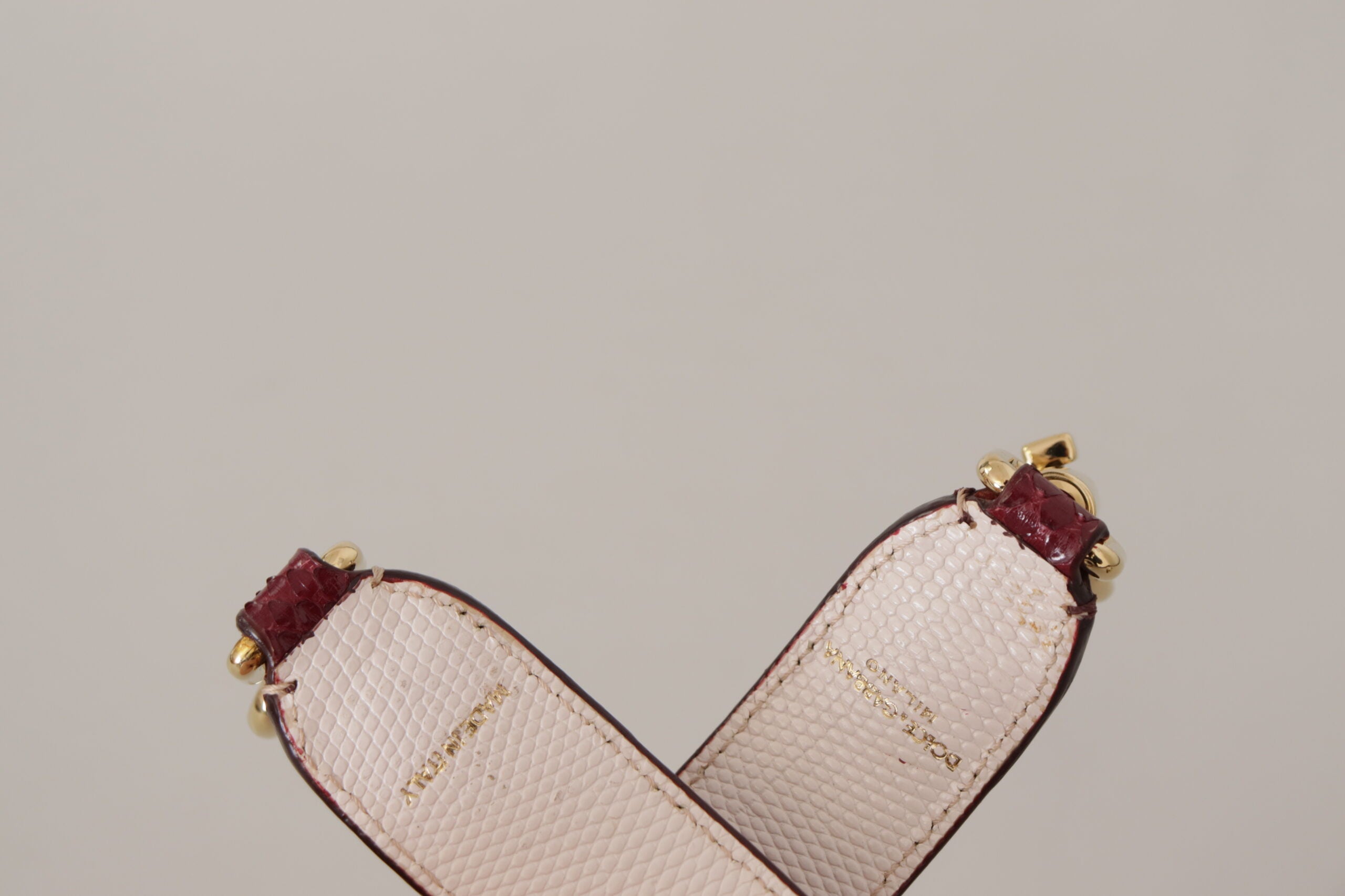 Bordeaux Leder Kristalle Tasche Schultergurt