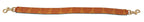 Orange Ledertasche mit Wirbelmuster Schultergurt