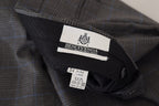 Gray Checkered Wool Dress Formal Pants