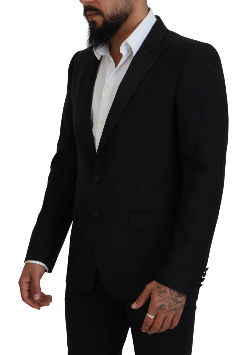 Schwarzer schmal geschnittener Martini-Blazer