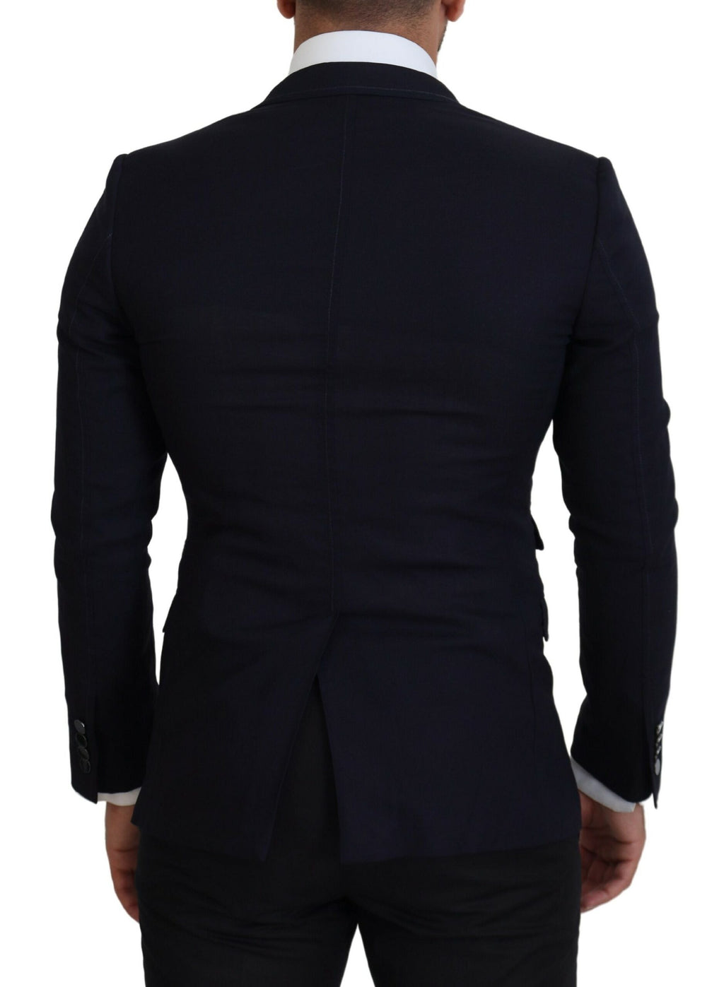 Blauer Blazer aus Schurwolle Taormina