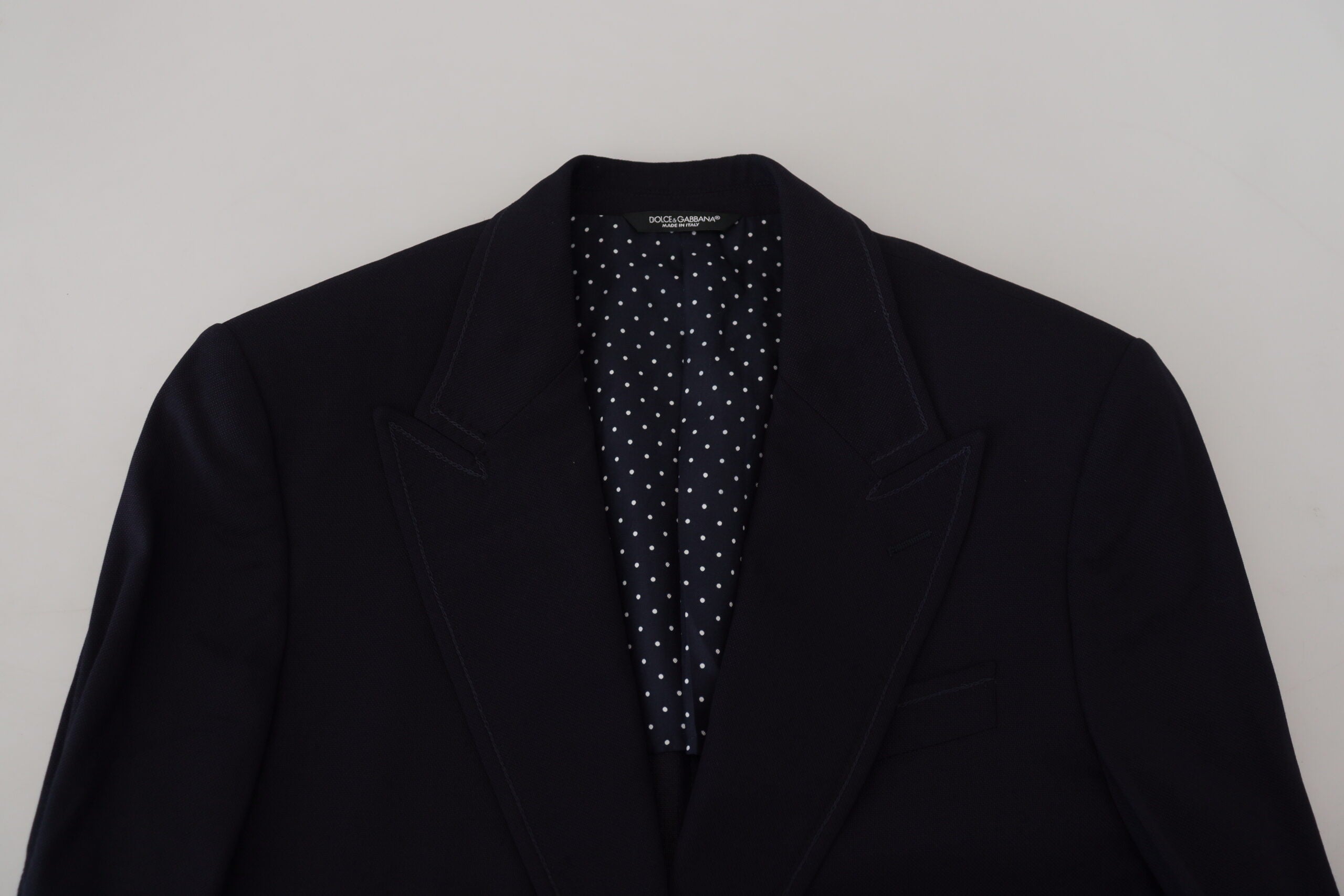 Blauer Blazer aus Schurwolle Taormina