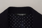 Blauer Blazer aus Schurwolle Taormina