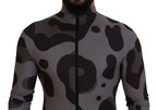 Grau gemusterte Taucheranzug-Badekleidung aus Polyester