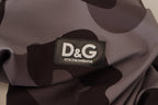 Grau gemusterte Taucheranzug-Badekleidung aus Polyester