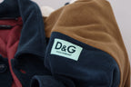 Mehrfarbiger Baumwoll-Pullover mit Kragen