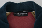 Mehrfarbiger Baumwoll-Pullover mit Kragen