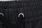 Grey Cotton Tapered Cotton Pants