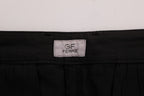 Schwarze Stretch-Chino aus Baumwolle
