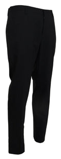 Graues Wollkleid Hose mit Stretch Slim Fit Anzug