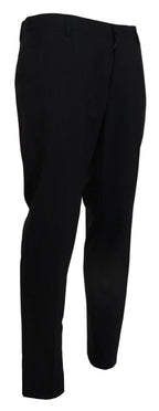 Graues Wollkleid Hose mit Stretch Slim Fit Anzug