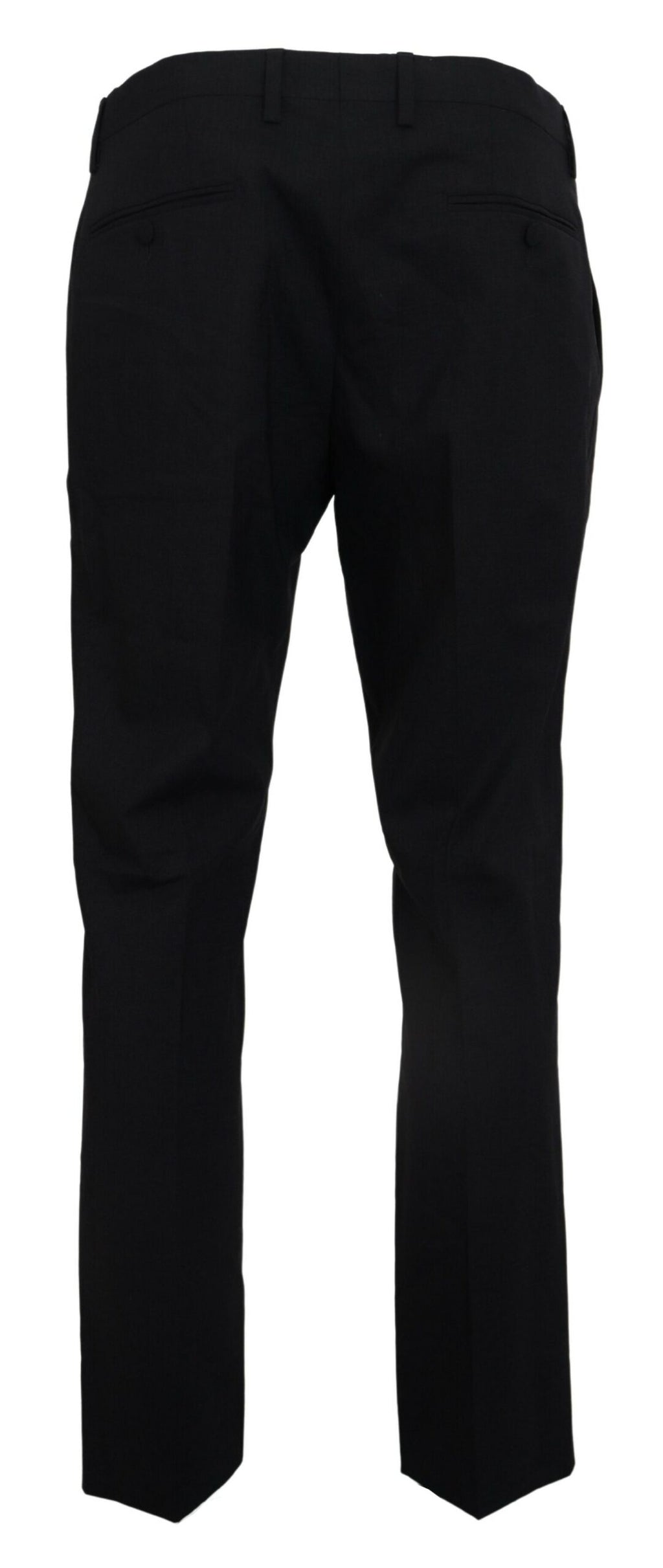 Graues Wollkleid Hose mit Stretch Slim Fit Anzug