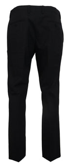 Graues Wollkleid Hose mit Stretch Slim Fit Anzug