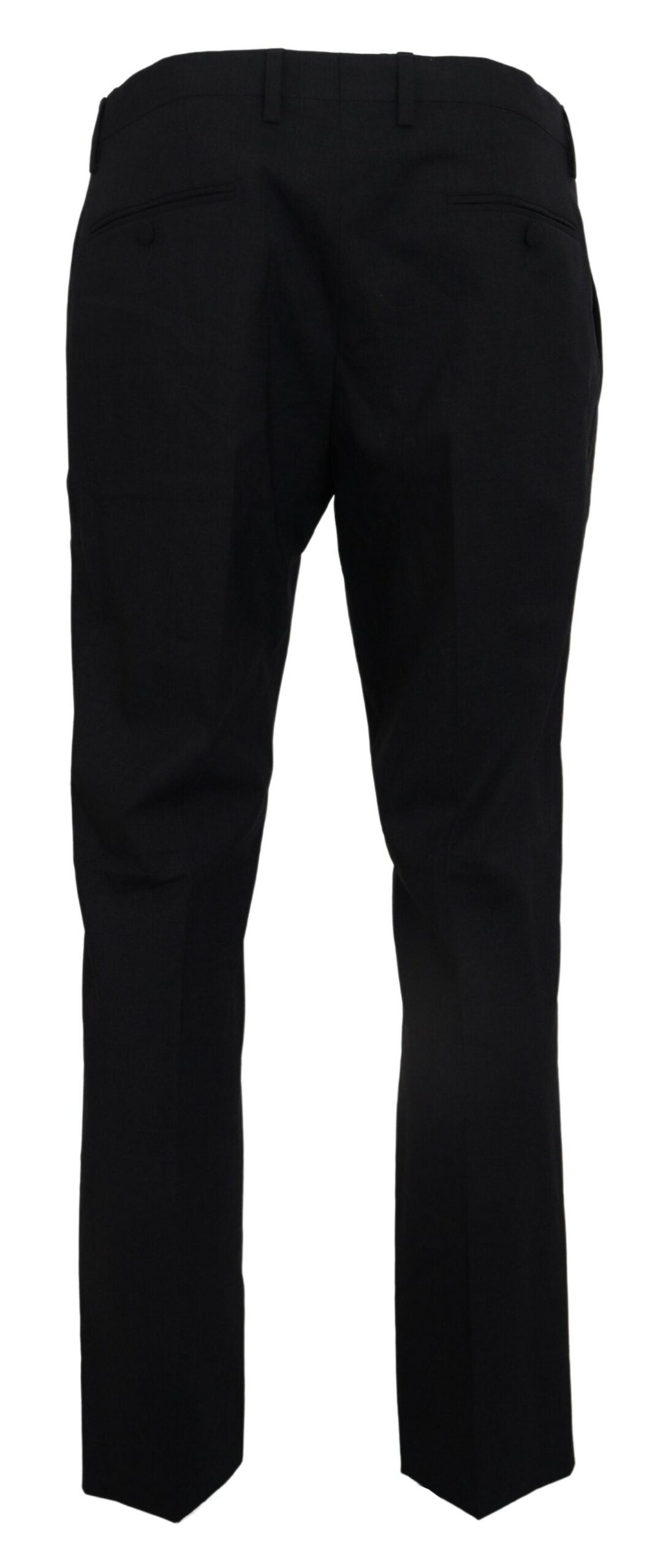 Graues Wollkleid Hose mit Stretch Slim Fit Anzug
