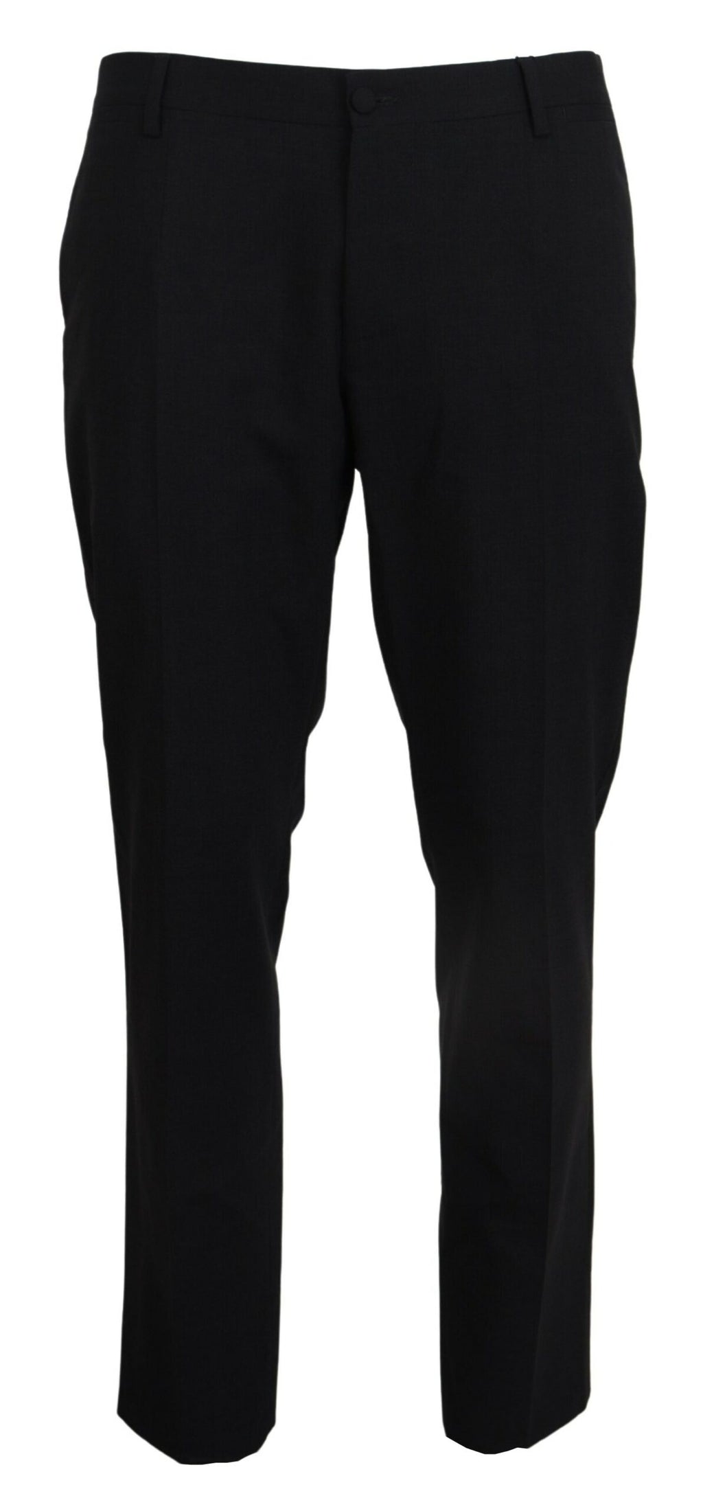 Graues Wollkleid Hose mit Stretch Slim Fit Anzug