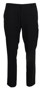 Graues Wollkleid Hose mit Stretch Slim Fit Anzug