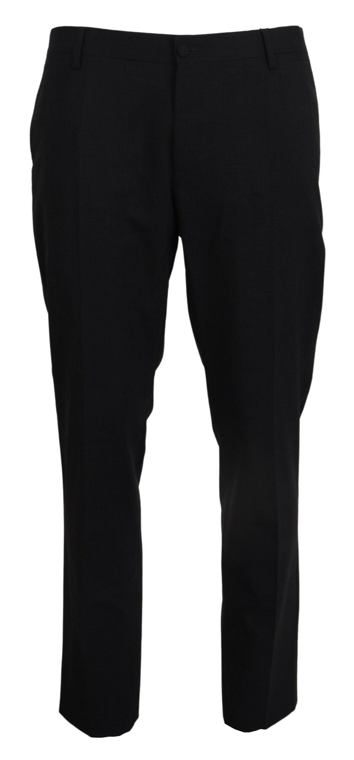 Graues Wollkleid Hose mit Stretch Slim Fit Anzug