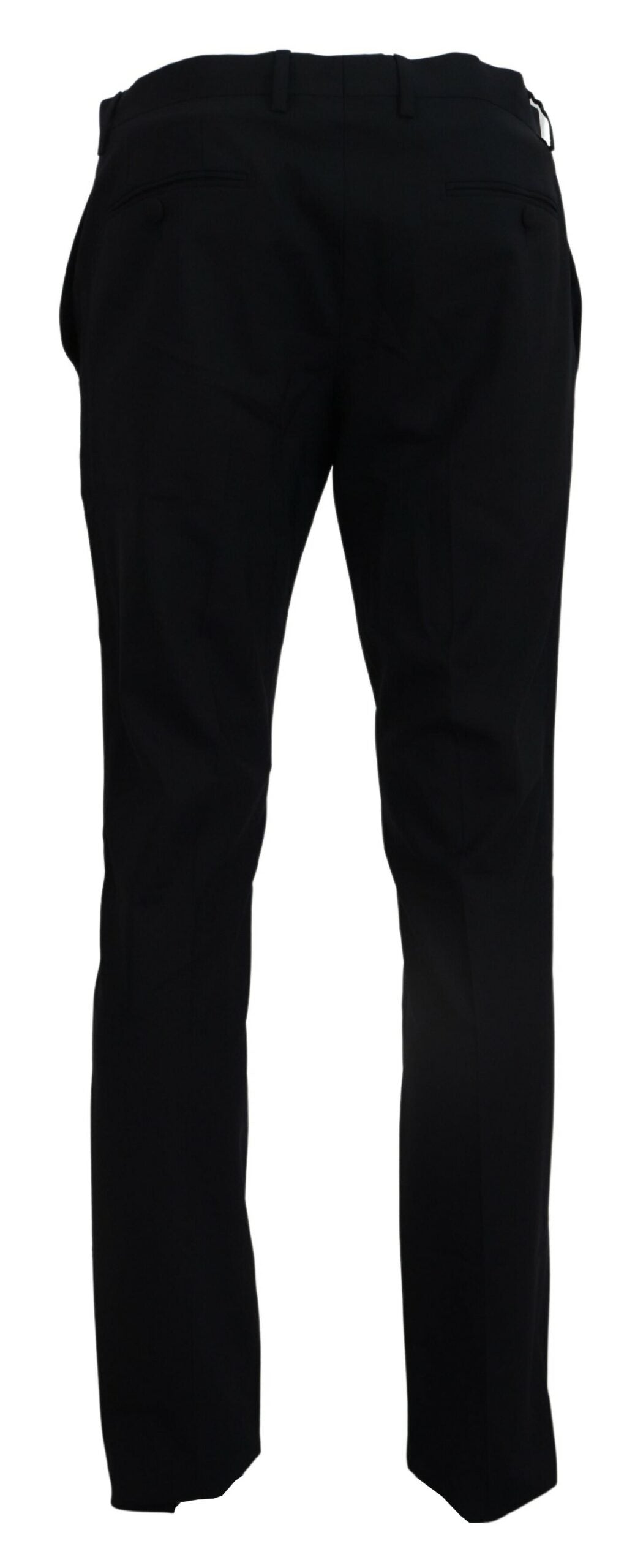 Blauer Woll-Stretch-Anzug Formelle Slim Fit Hose