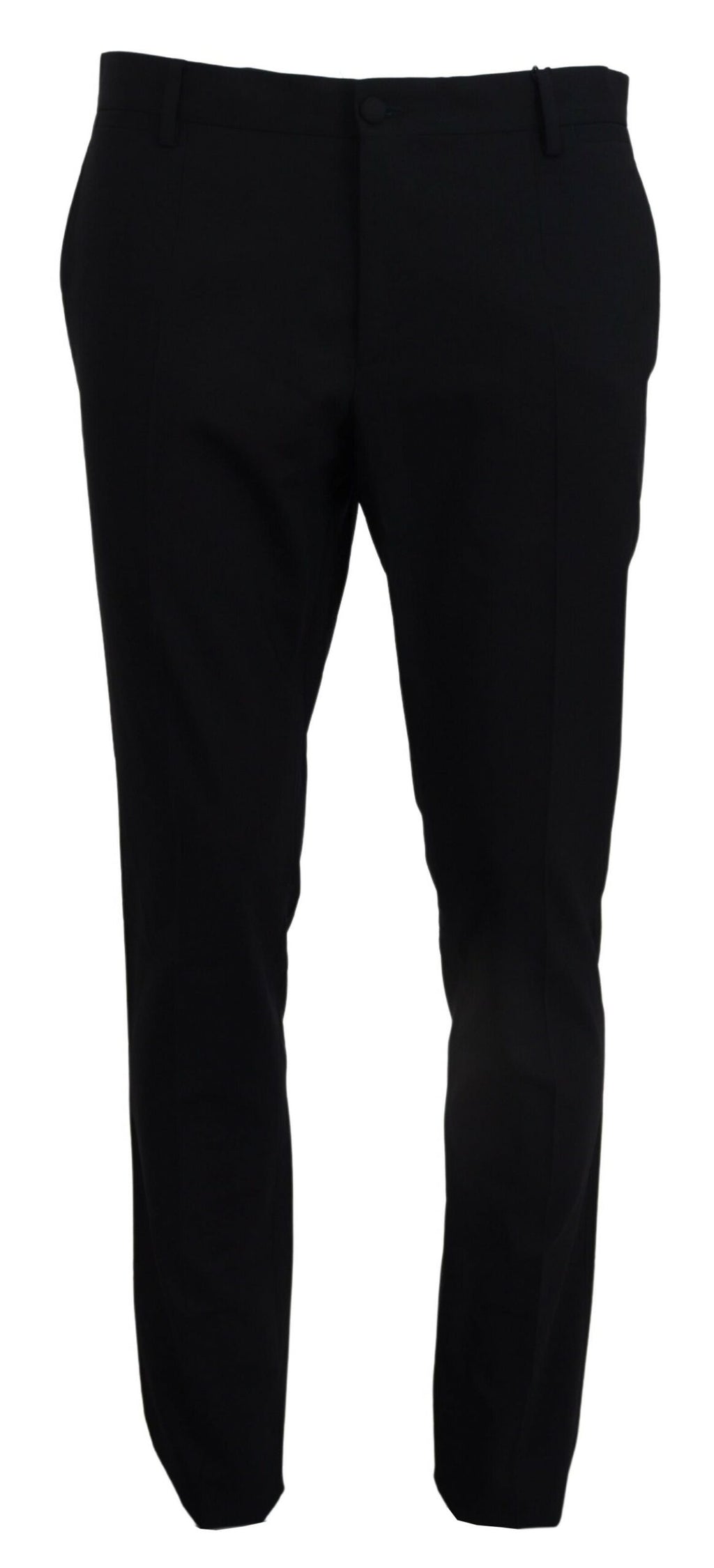 Blauer Woll-Stretch-Anzug Formelle Slim Fit Hose