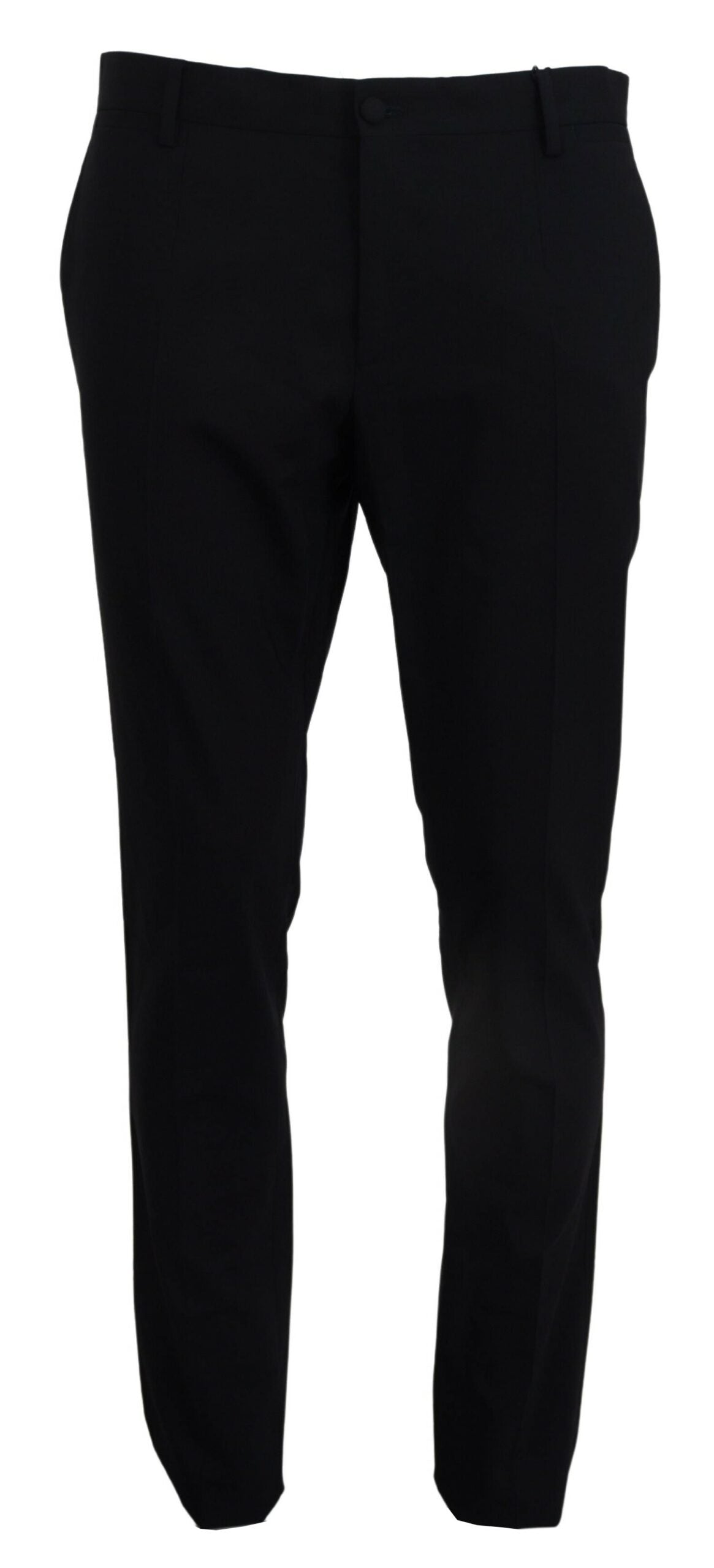 Blauer Woll-Stretch-Anzug Formelle Slim Fit Hose