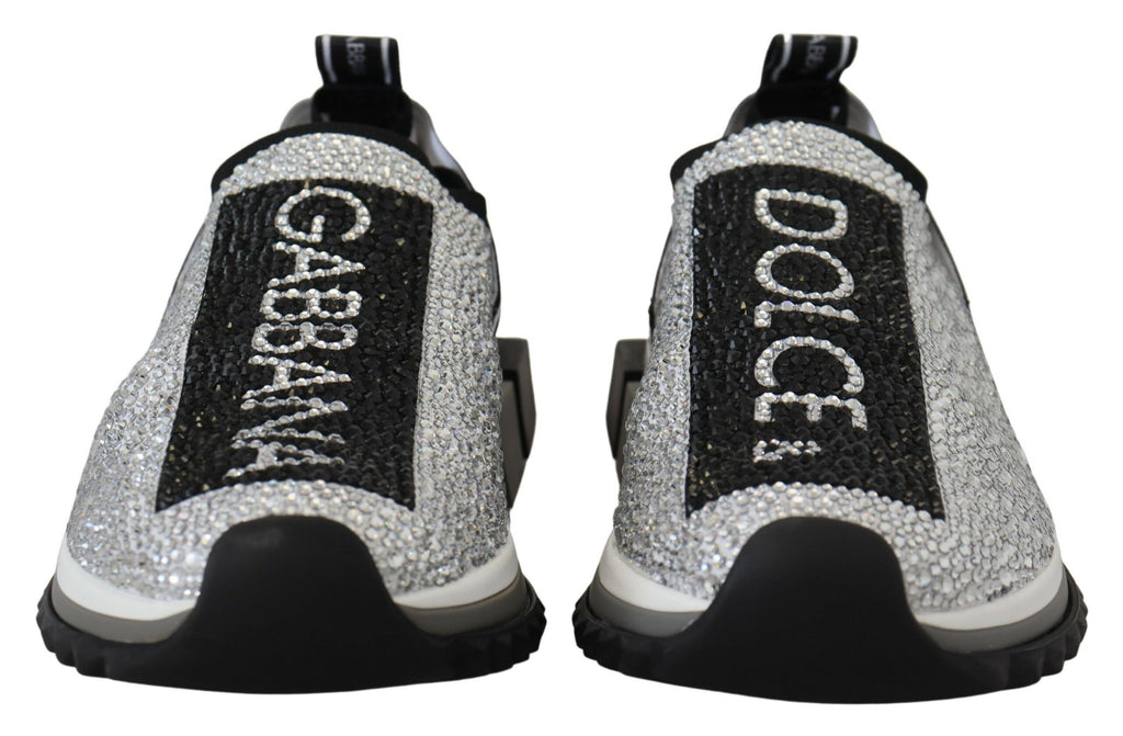 Silberne Strass Sorrento Sneakers Schuhe