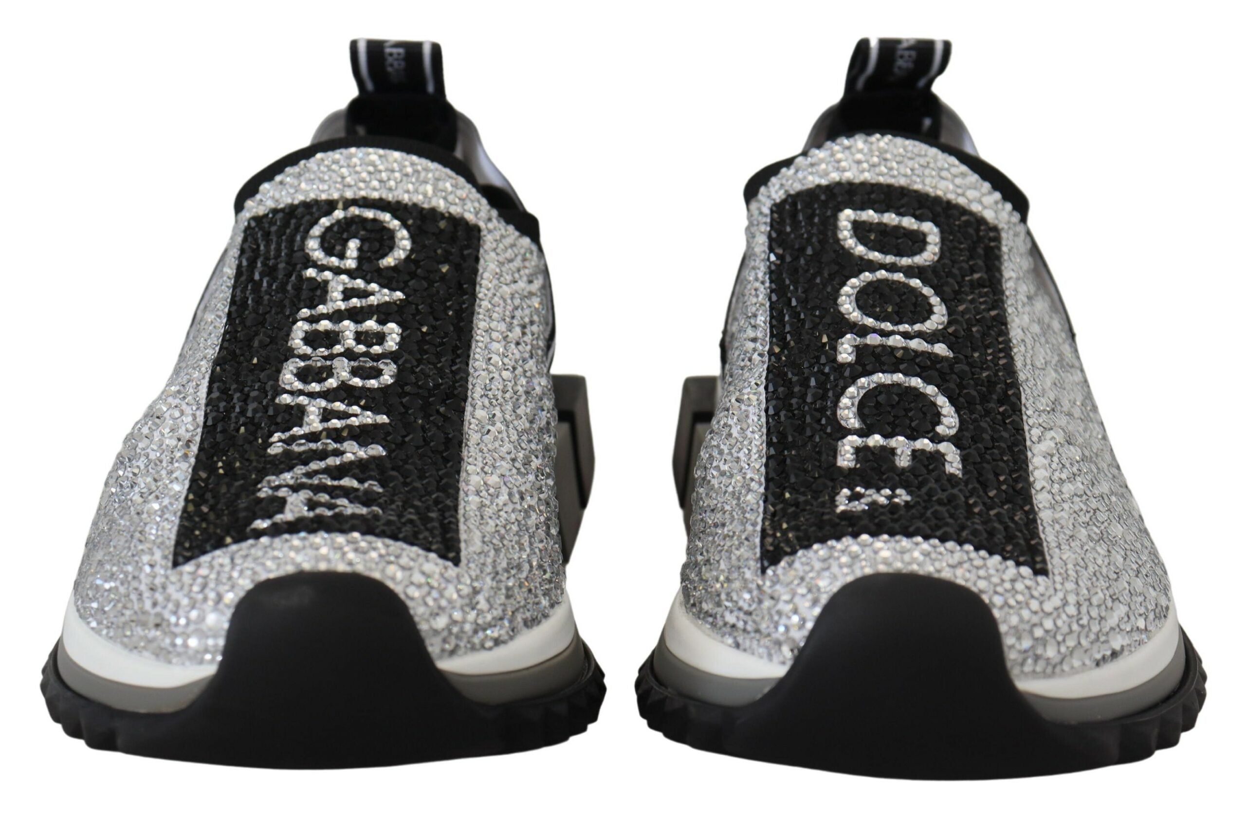 Silberne Strass Sorrento Sneakers Schuhe