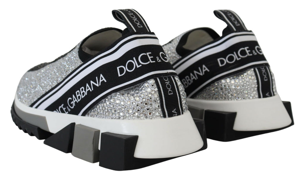 Silberne Strass Sorrento Sneakers Schuhe