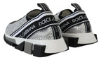 Silberne Strass Sorrento Sneakers Schuhe