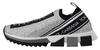 Silberne Strass Sorrento Sneakers Schuhe