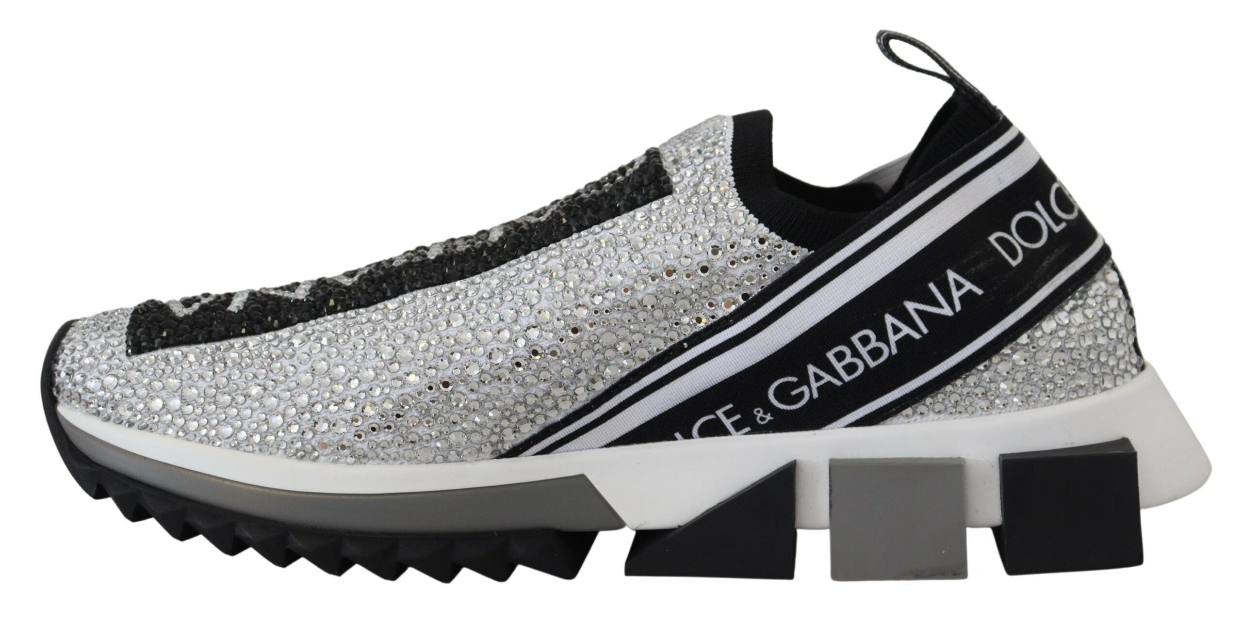 Silberne Strass Sorrento Sneakers Schuhe