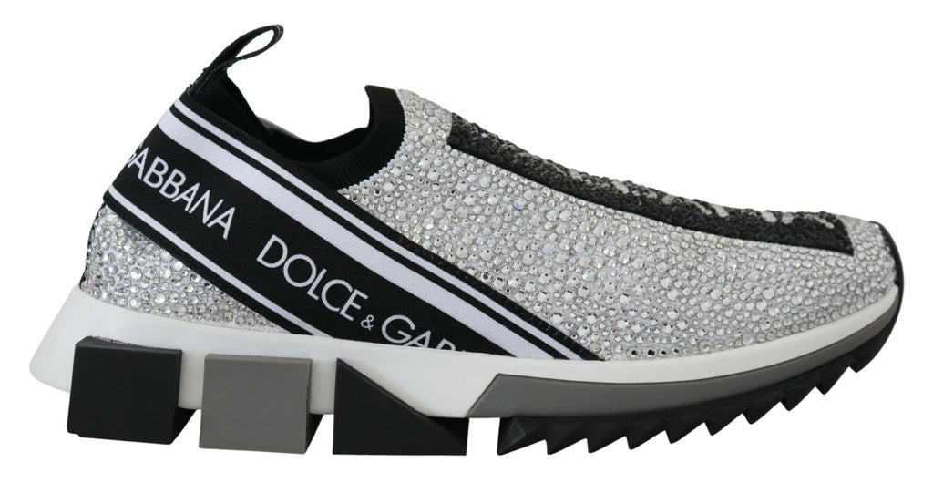 Silberne Strass Sorrento Sneakers Schuhe