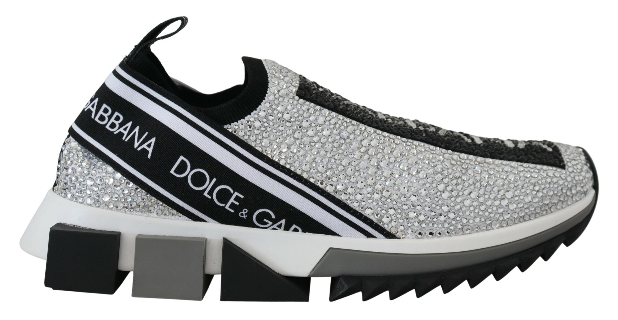 Silberne Strass Sorrento Sneakers Schuhe