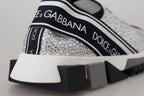 Silberne Strass Sorrento Sneakers Schuhe