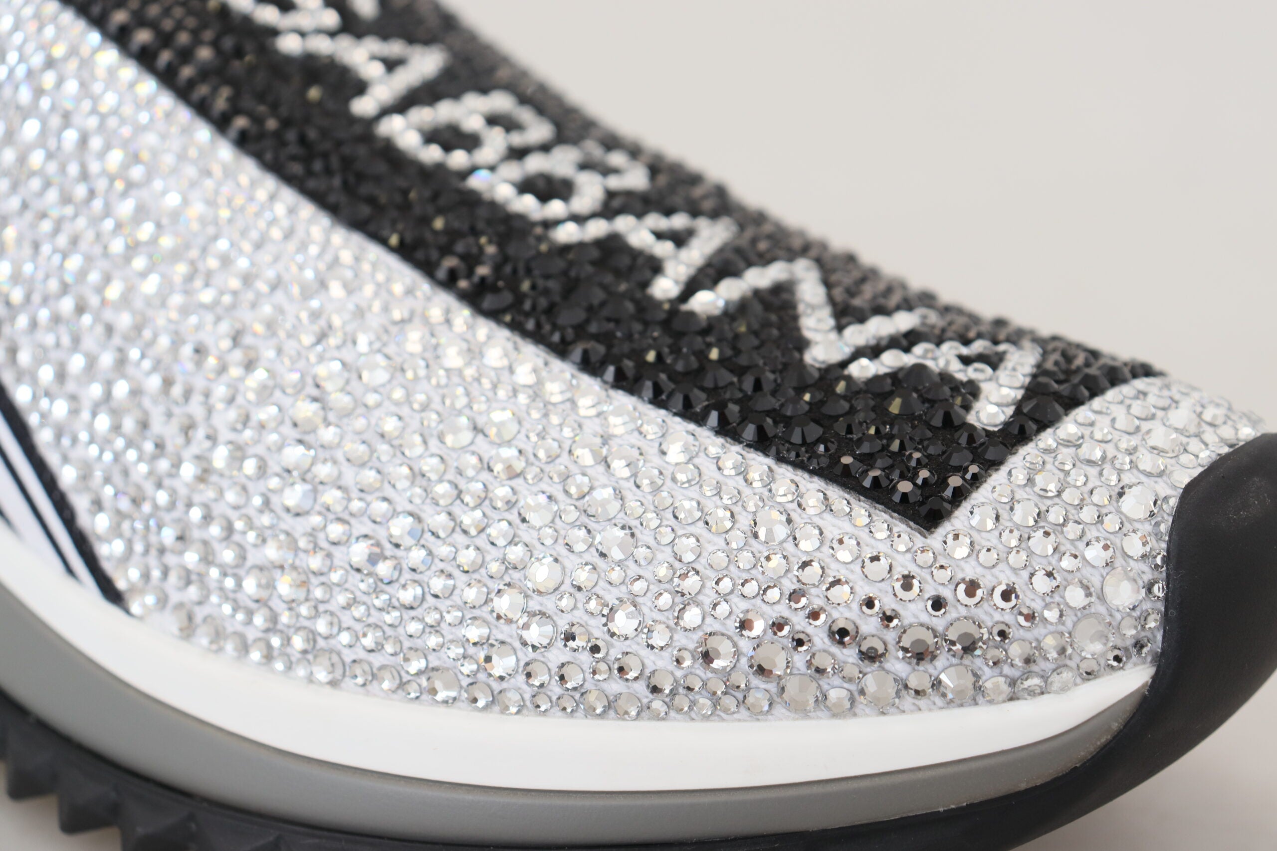 Silberne Strass Sorrento Sneakers Schuhe