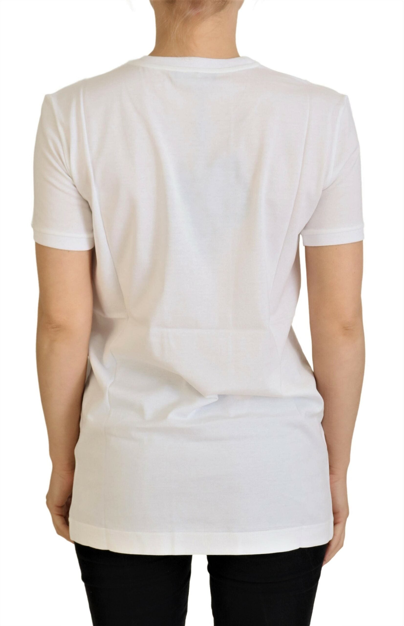 Weißes Baumwoll-T-Shirt DG Loves SUD